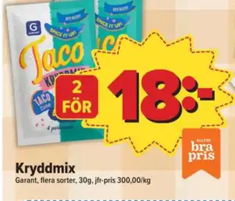 Östenssons Garant taco kryddmix erbjuda