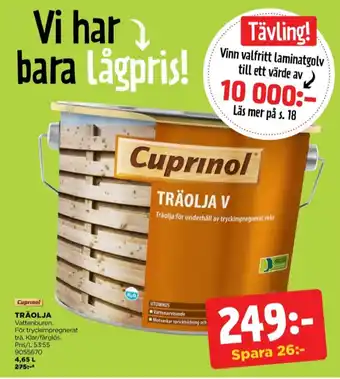 Jem&Fix Cuprinol träolja erbjuda