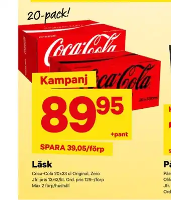 City Gross Coca cola läskedryck erbjuda