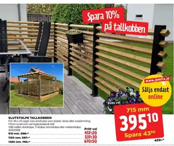 Jem&Fix Garden stolpar erbjuda