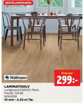 Jem&Fix Wallmann laminatgolv erbjuda