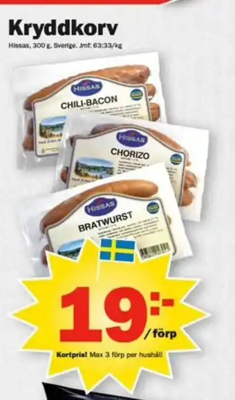Pekås Kryddkorv erbjuda
