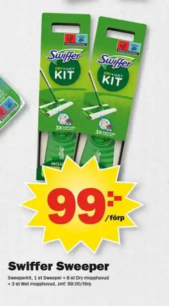 Pekås Swiffer Sweeper erbjuda