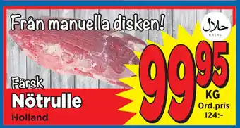 Supergrossen Nötrulle erbjuda