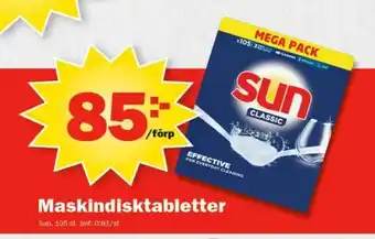 Pekås Maskindisktabletter erbjuda