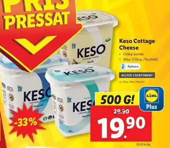 Lidl Keso Cottage Cheese erbjuda