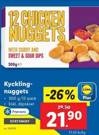 Lidl Kyckling- nuggets erbjuda