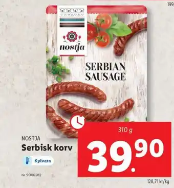 Lidl Serbisk korv erbjuda