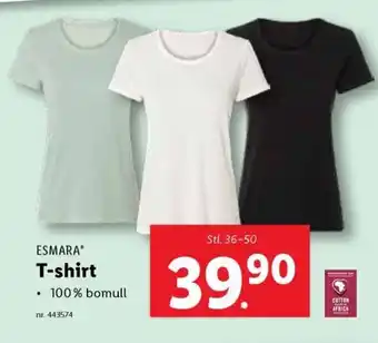 Lidl ESMARA T-shirt erbjuda