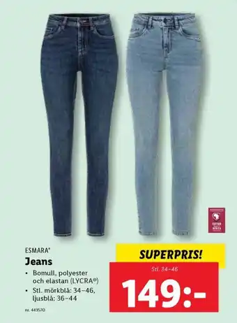 Lidl Jeans erbjuda