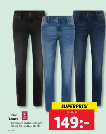 Lidl LIVERGY Jeans erbjuda