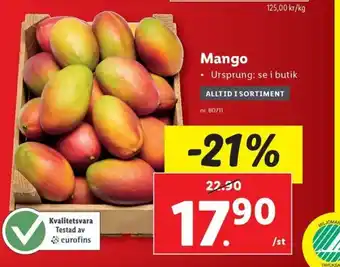 Lidl Mango erbjuda