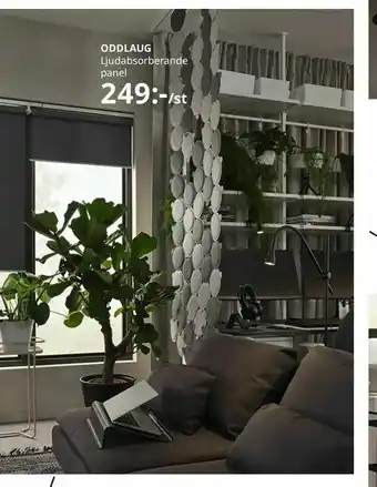 IKEA ODDLAUG. Ljudabsorberande panel erbjuda