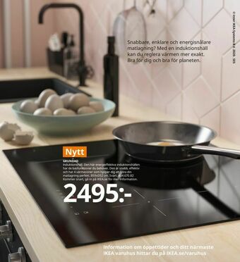IKEA GRUNDAD Induktionshäll erbjuda