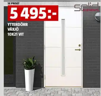 Bauhaus YTTERDÖRR VÄXJÖ 10X21 VIT erbjuda