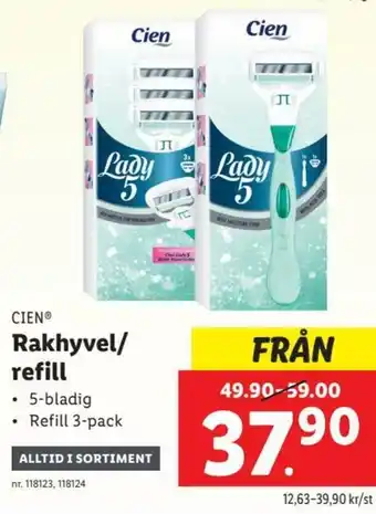 Lidl Cien Rakhyvel/refill erbjuda