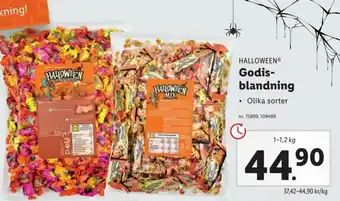 Lidl Halloween Godisblandning 1-1,2 kg erbjuda