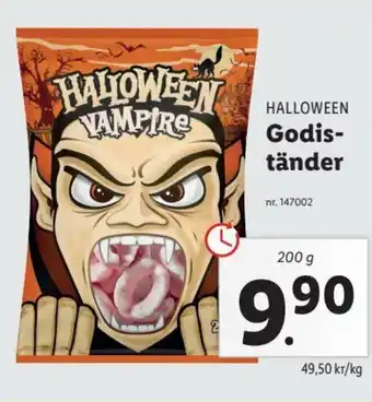 Lidl Halloween Godiständer 200 g erbjuda