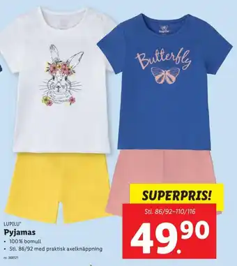 Lidl Lupilu Pyjamas Stl. 86/92-110/116 erbjuda