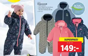 Lidl Lupilu Vinteroverall Stl. 80-104 erbjuda