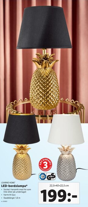 Lidl Livarno Home LED-bordslampa erbjuda