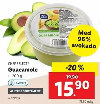 Lidl Chef Select Guacamole 200 g erbjuda