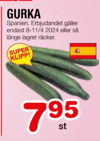 Nya Pulsen GURKA erbjuda
