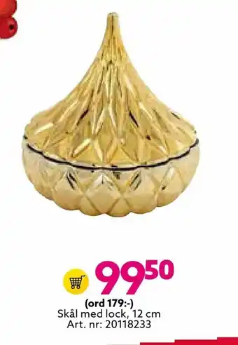 Albrekts Guld Skål med lock, 12 cm erbjuda