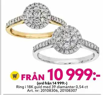 Albrekts Guld Ring i 18K guld med 39 diamanter erbjuda