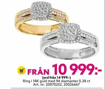 Albrekts Guld Ring i 18K guld med 94 diamanter erbjuda