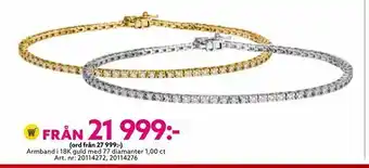 Albrekts Guld Armband i 18K guld med 77 diamanter erbjuda