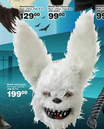 Lekextra Mask ond kanin erbjuda