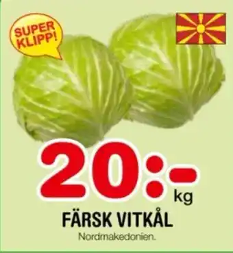 Nya Pulsen FÄRSK VITKÅL Nordmakedonien. erbjuda