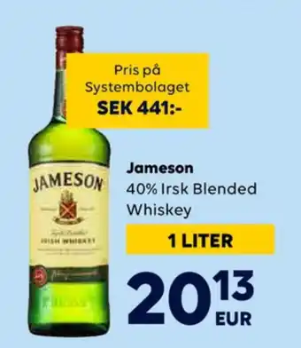 Border Shop Jameson whisky erbjuda