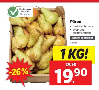 Lidl Päron erbjuda