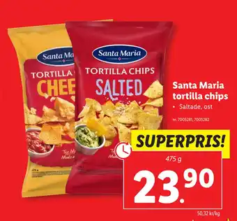 Lidl Santa Maria tortilla chips erbjuda