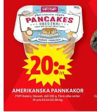 ICA Maxi Pop pannkakor erbjuda