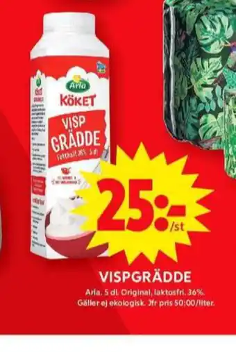 ICA Maxi Arla vispgrädde erbjuda