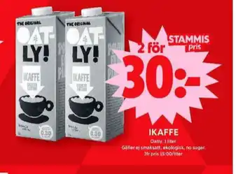 ICA Maxi Oatly ikaffe havredryck erbjuda