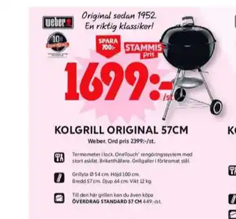 ICA Maxi Weber klotgrill erbjuda