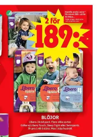 ICA Maxi Comfort blöjor erbjuda