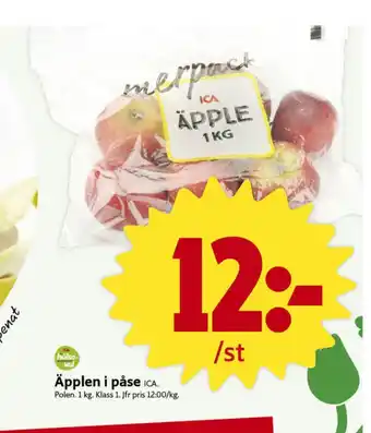 ICA Nära Ica äpplen erbjuda