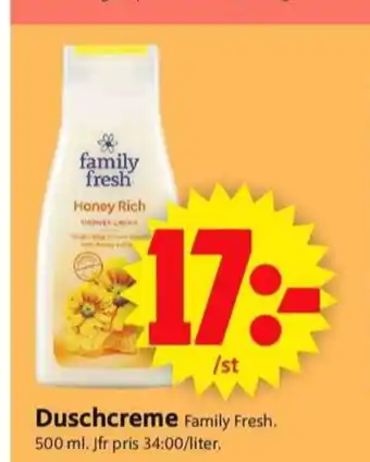 ICA Supermarket Family fresh duschtvål erbjuda