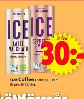 ICA Supermarket Löfbergs iskaffe erbjuda