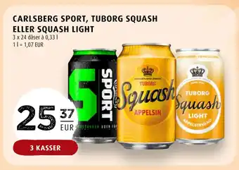 Scandinavian Park CARLSBERG SPORT, TUBORG SQUASH ELLER SQUASH LIGHT erbjuda