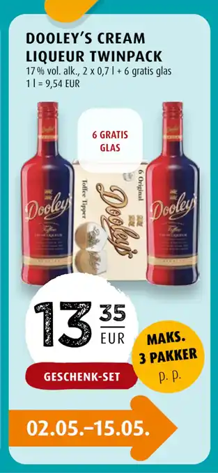 Scandinavian Park DOOLEY’S CREAM LIQUEUR TWINPACK erbjuda