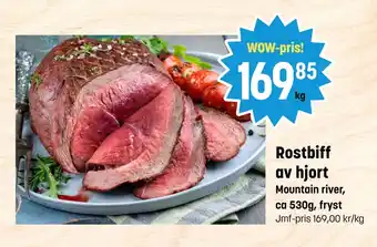 Rostbiff av hjort