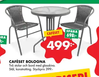 ÖoB CAFÉSET BOLOGNA erbjuda