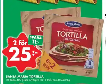 ÖoB SANTA MARIA TORTILLA erbjuda