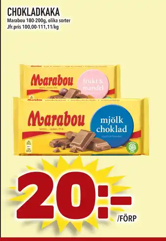 Supergrossen CHOKLADKAKA erbjuda